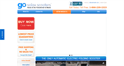 Desktop Screenshot of gosolaxscooters.com